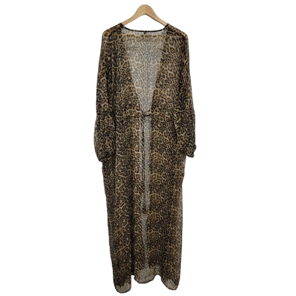 Fashion Nova Sheer Animal Print Cover Up - Picture 4 of 9